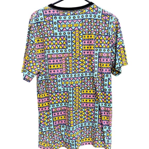 Retro Empyre 90s geometric shapes pocket t-shirt Size Large - Picture 2 of 5